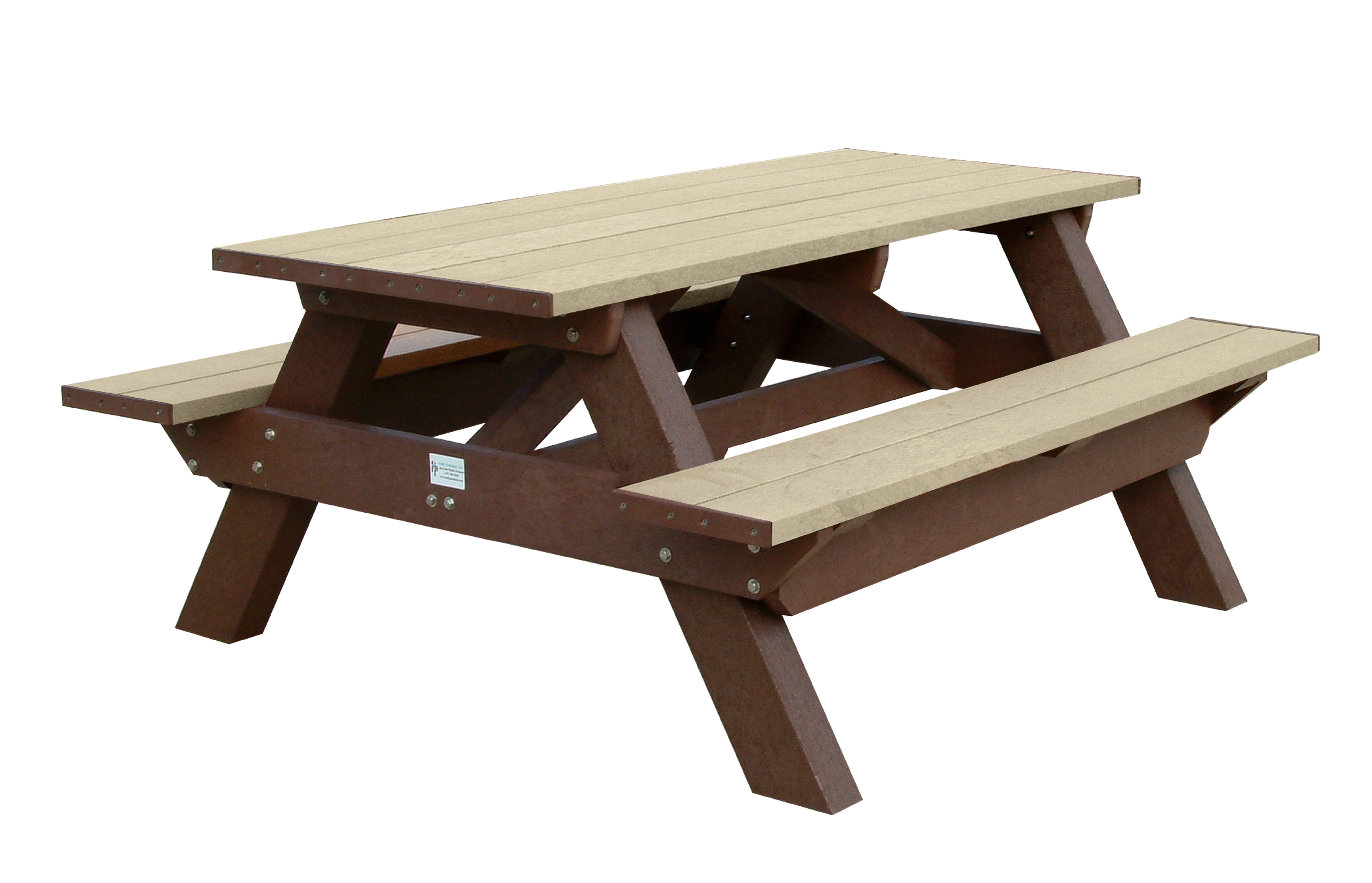 Rectangular picnic tables