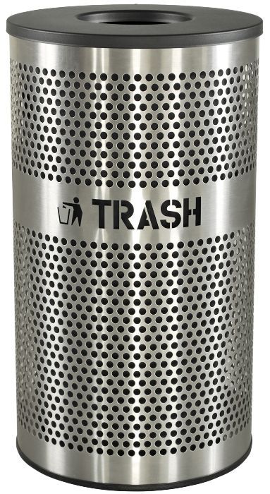 Stainless Steel Trash Receptacles