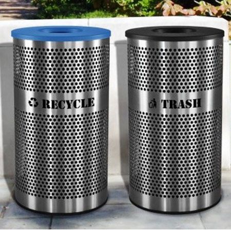 Stainless Steel Recycling Receptacles