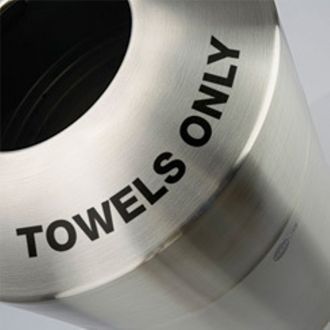 39-Gallon Stainless Steel Top Load Towel Bin