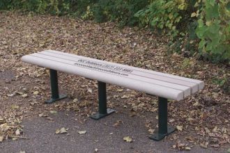 Greenwood Backless Memorial 6 Foot Park Bench