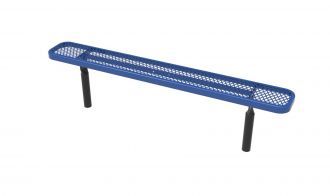 10 Foot Heavy Duty Backless Park Bench With 12" Seat