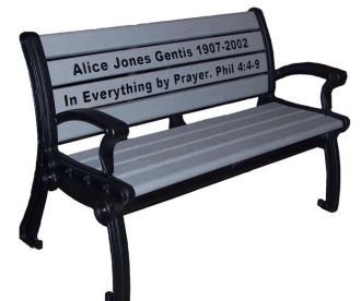 Emerald Park 4 Foot Memorial Bench