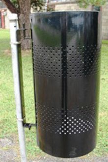 20-Gallon Pole Mountable Trash Receptacle