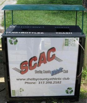 Advertising Trash and Recycle Bin