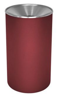 33-Gallon Steel Waste Receptacle, Funnel Top