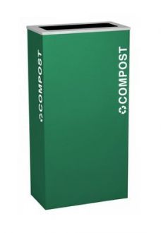 17-Gallon Modular Rectangular Recycle Bin, Compost