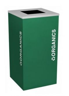 24-Gallon Modular Square Recycle Bin, Organics