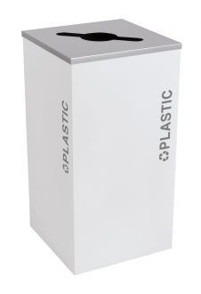 24 Gallon Modular Square Recycle Bin, Plastic