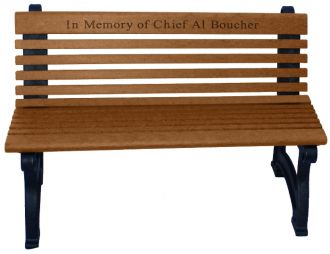 Willow 4 Foot Memorial Bench