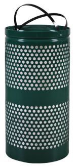 10-Gallon Perforated Trash Receptacle