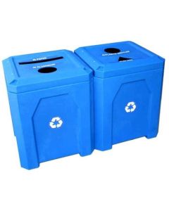 104-Gallon Square Recycle Center