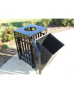 36-Gallon Square Ash and Trash Receptacle
