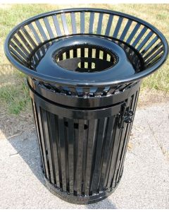36-Gallon Colonial Trash Receptacle with Side Access