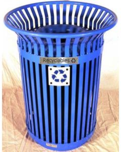 36-Gallon Colonial Side Access Recycle Bin