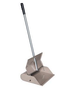 12" Wide, Large Capacity, Steel,  Self Closing Dustpan, Carton of 6