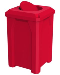 32-Gallon Square Trash Receptacle with Bug Barrier Top
