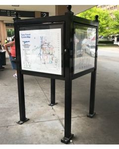 Four-Sided Information Kiosk