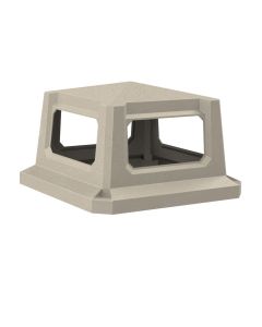52 Gallon Square 4-Way Trash Receptacle Lid
