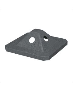 52 Gallon Square 4-Way Pyramid Trash Receptacle Lid