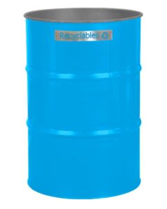Recycle Bin 55-Gallon Steel Drum
