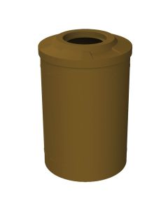 55 Gallon Round Plastic Receptacle with Recycle Lid with 11.5" Hole & Liner
