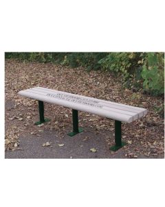 Greenwood Backless Memorial 8 Foot Park Bench