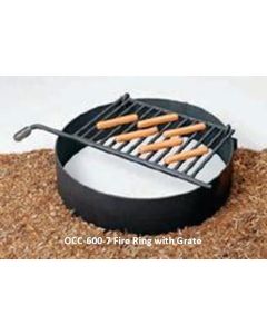7" or 9" High Fire Ring With Grate