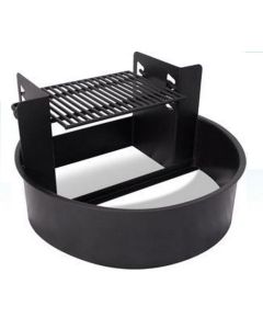 18" High Multi-Functional Fire Ring With 4 Level Adjustable Grate, ADA (Wheelchair) accessable