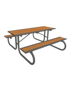 6 Foot Richmond Portable Picnic Table with Recycled Plastic Slats