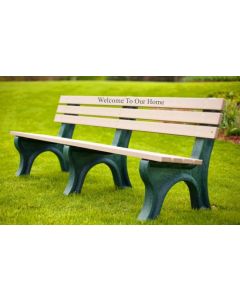 6 Foot EconoMizer Memorial Plastic Park Bench