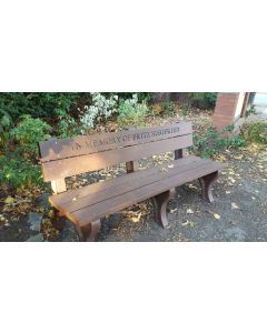 6 foot Economizer Traditional Memorial Plastic Park Bench