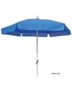 7 1/2' Table Umbrella with White Aluminum 2-piece Crank Post and Fiberglass Rib Support