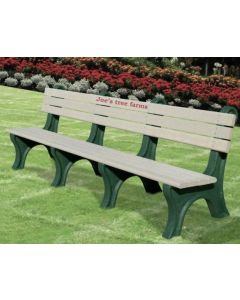 8 Foot Park Classic Memorial Bench