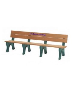8 foot EconoMizer Traditional Memorial Plastic Park Bench
