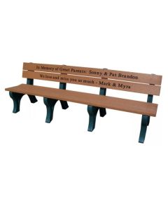 8 Foot Traditional Memorial Park Bench