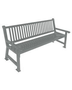 Savannah Slat Back 6 Foot Steel Bench