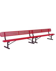 15 Foot Heavy Duty Park Bench Thermoplastic coated and 12 inch wide Seat
