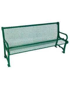 6 Foot Charleston Diamond Pattern Park Bench