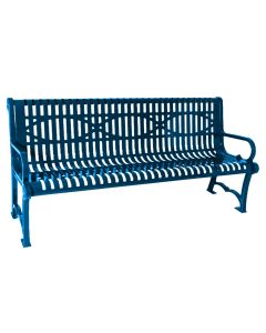 6 Foot Charleston Wave Pattern Park Bench