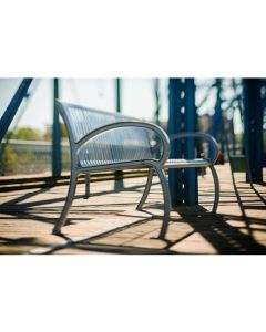 Wilmington 4 Foot Vertical Slat Park Bench