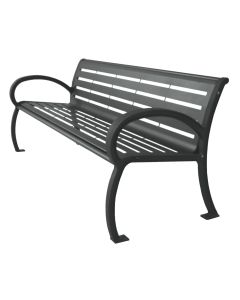 Wilmington 4 Foot Horizontal Slat Park Bench