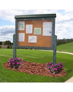 Message Center Large Two Sided with Two Post