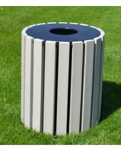 Round 33 Gallon Recycled Plastic Trash Receptacle