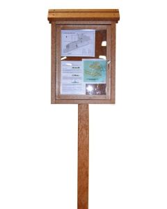 Message Center Small Two Sided with Post