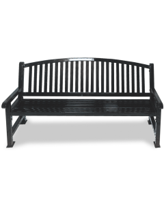 Savannah Bow Back 6 Foot Steel Park Bench
