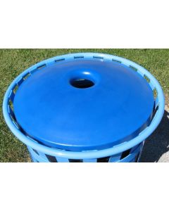 Mushroom Trash Receptacle Replacement Top with 4" Opening