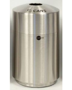 39-Gallon Stainless Steel Top Load Cans Recycle Bin