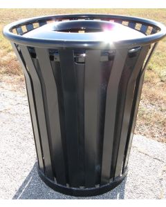 45-Gallon Steel Trash Receptacle
