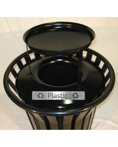 45-Gallon Steel Ash and Trash Receptacle